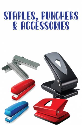 STAPLERS, PUNCHERS & ACCESSORIES