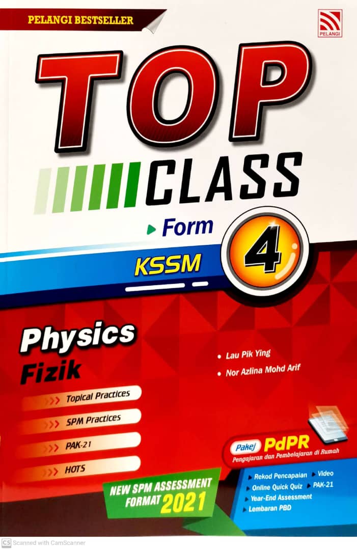 Buku Latihan Top Class 2021 Fizik Tingkatan 4 Dwibahasa No 1 Online Bookstore Revision Book Supplier Malaysia